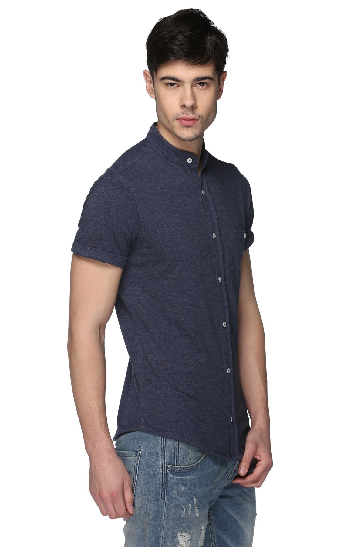 Blue Knitted Shirt - clubyork