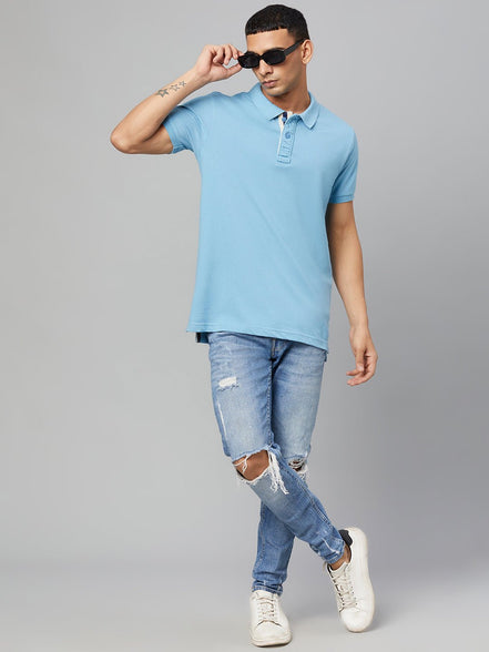 Blue Polo T-Shirt - clubyork