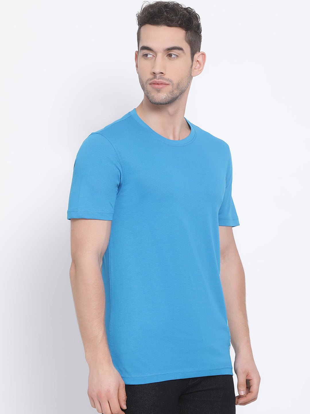 Blue Round Neck T-Shirt - clubyork