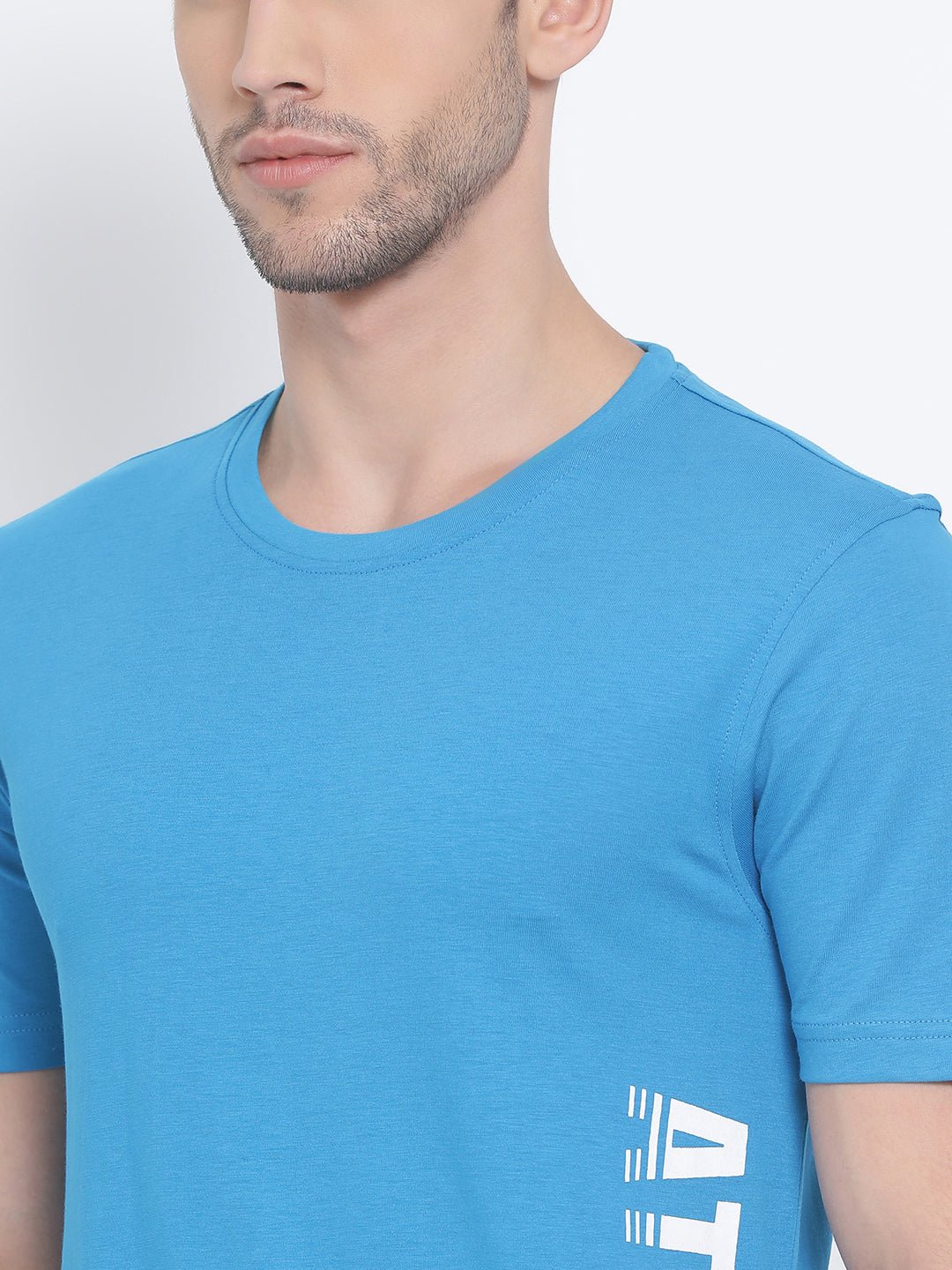 Blue Round Neck T-Shirt - clubyork