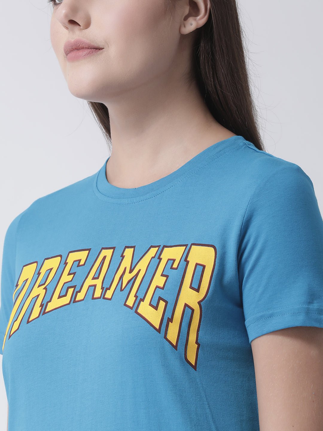 Blue Round Neck T-shirt - clubyork