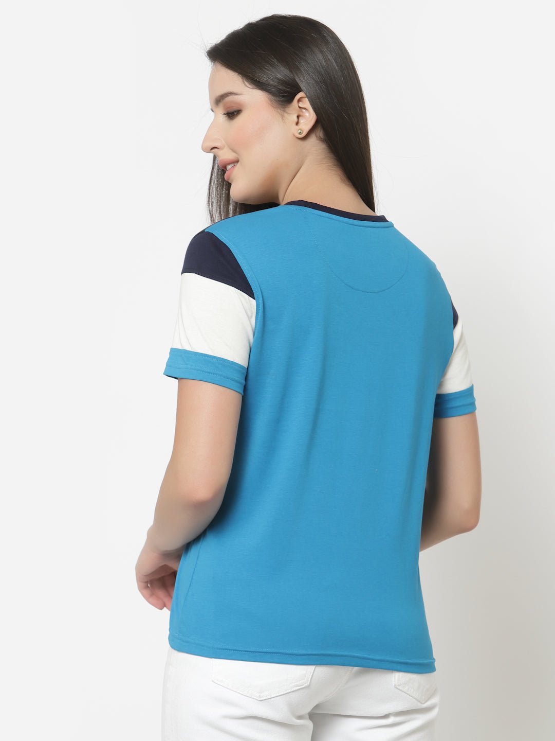 Blue Round Neck T-Shirt - clubyork