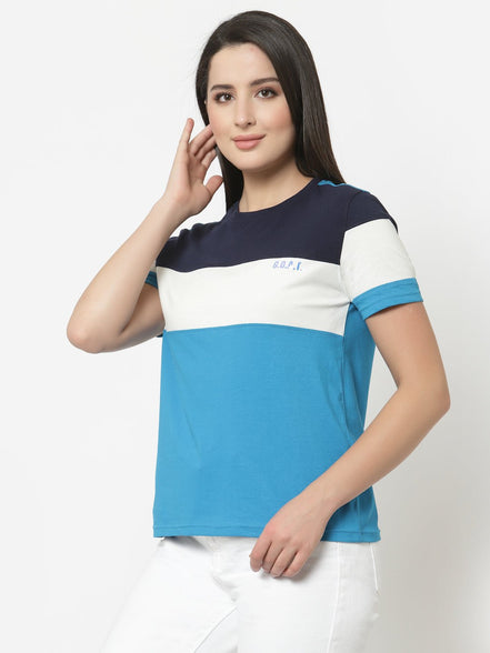 Blue Round Neck T-Shirt - clubyork