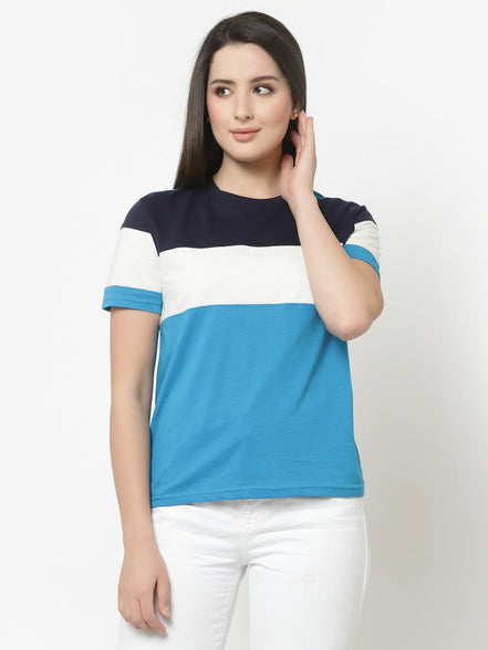 Blue Round Neck T-Shirt - clubyork