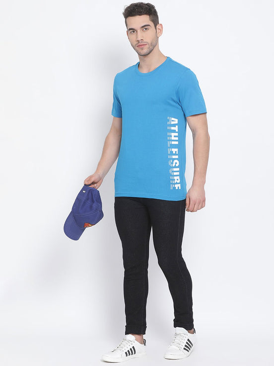 Blue Round Neck T-Shirt - clubyork