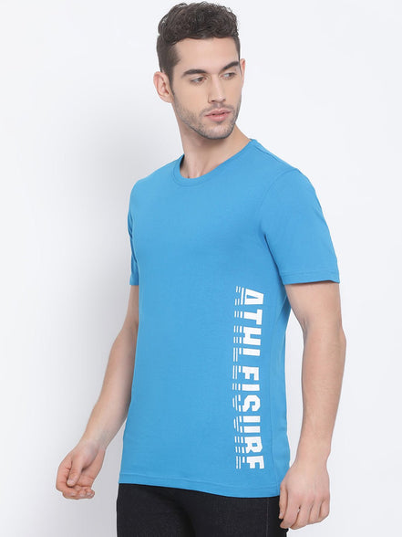 Blue Round Neck T-Shirt - clubyork