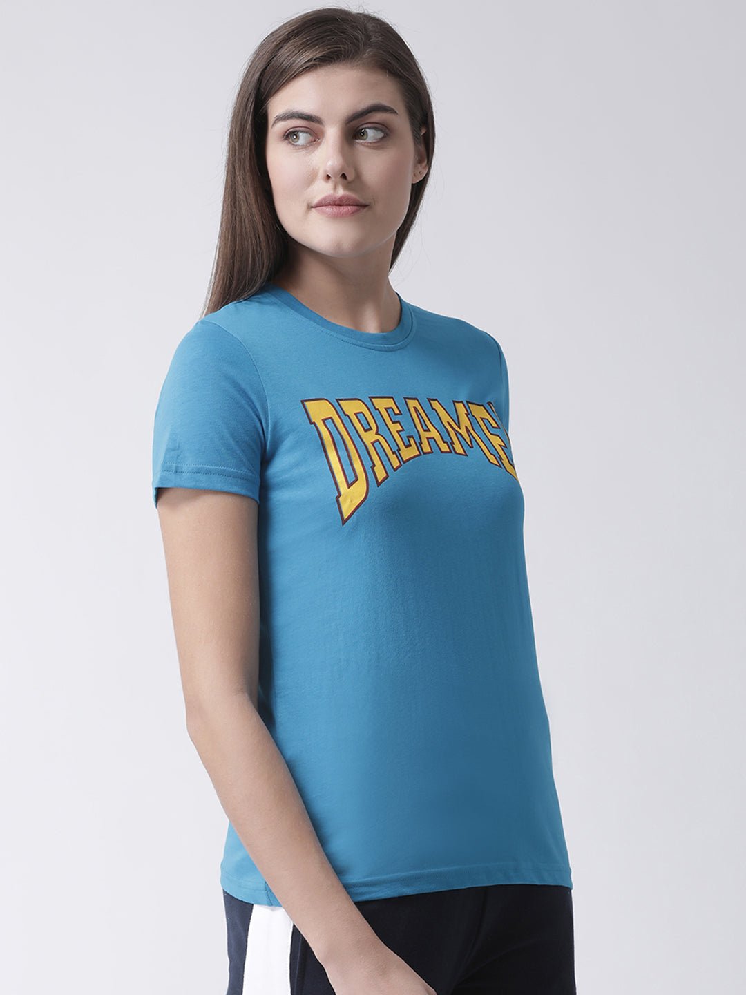 Blue Round Neck T-shirt - clubyork