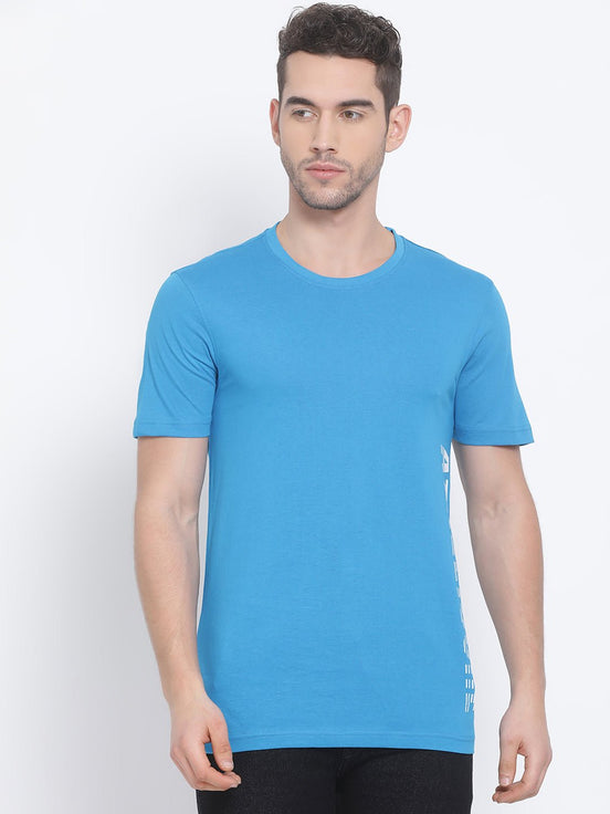 Blue Round Neck T-Shirt - clubyork