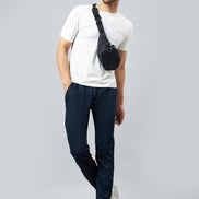 Blue Slim Fit Solid Jogger