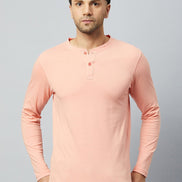 Bright Peach Solid Tshirt