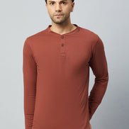 Coffee Brown Solid Tshirt