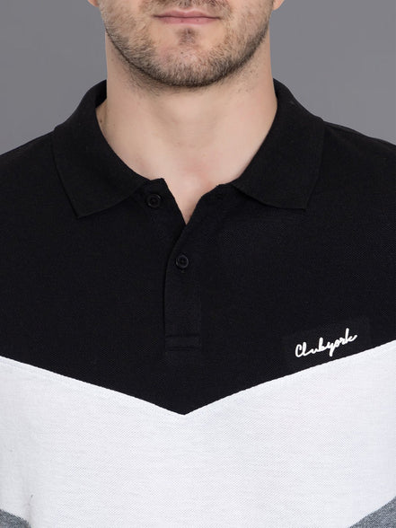 Cut and Sew Polo T-Shirt