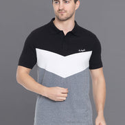 Cut and Sew Polo T-Shirt