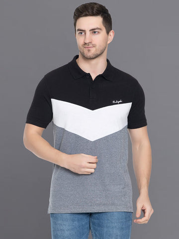 Cut and Sew Polo T-Shirt