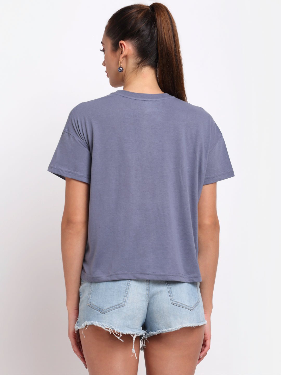 Ebony Round Neck T-Shirt