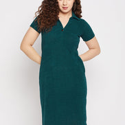 Green Collar Dress - clubyork