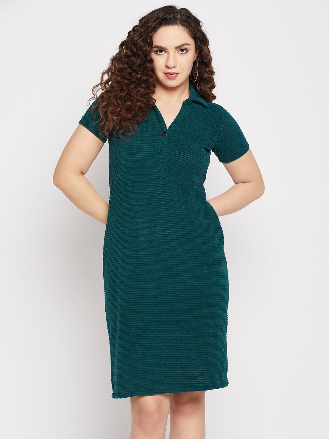 Green Collar Dress - clubyork
