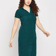 Green Collar Dress - clubyork