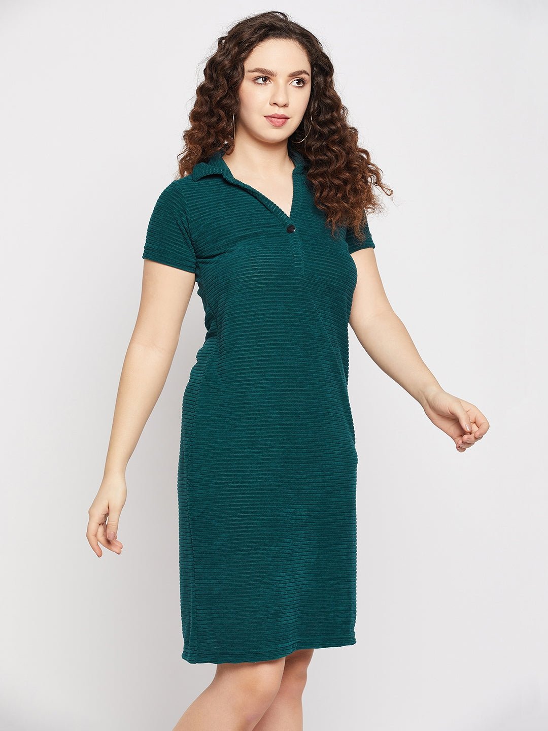 Green Collar Dress - clubyork