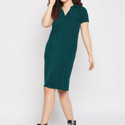 Green Collar Dress - clubyork