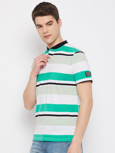 Green Henley T-Shirt - clubyork