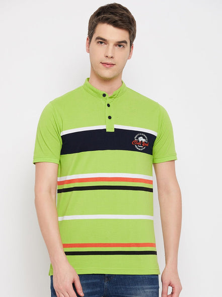 Green Henley T-Shirt - clubyork