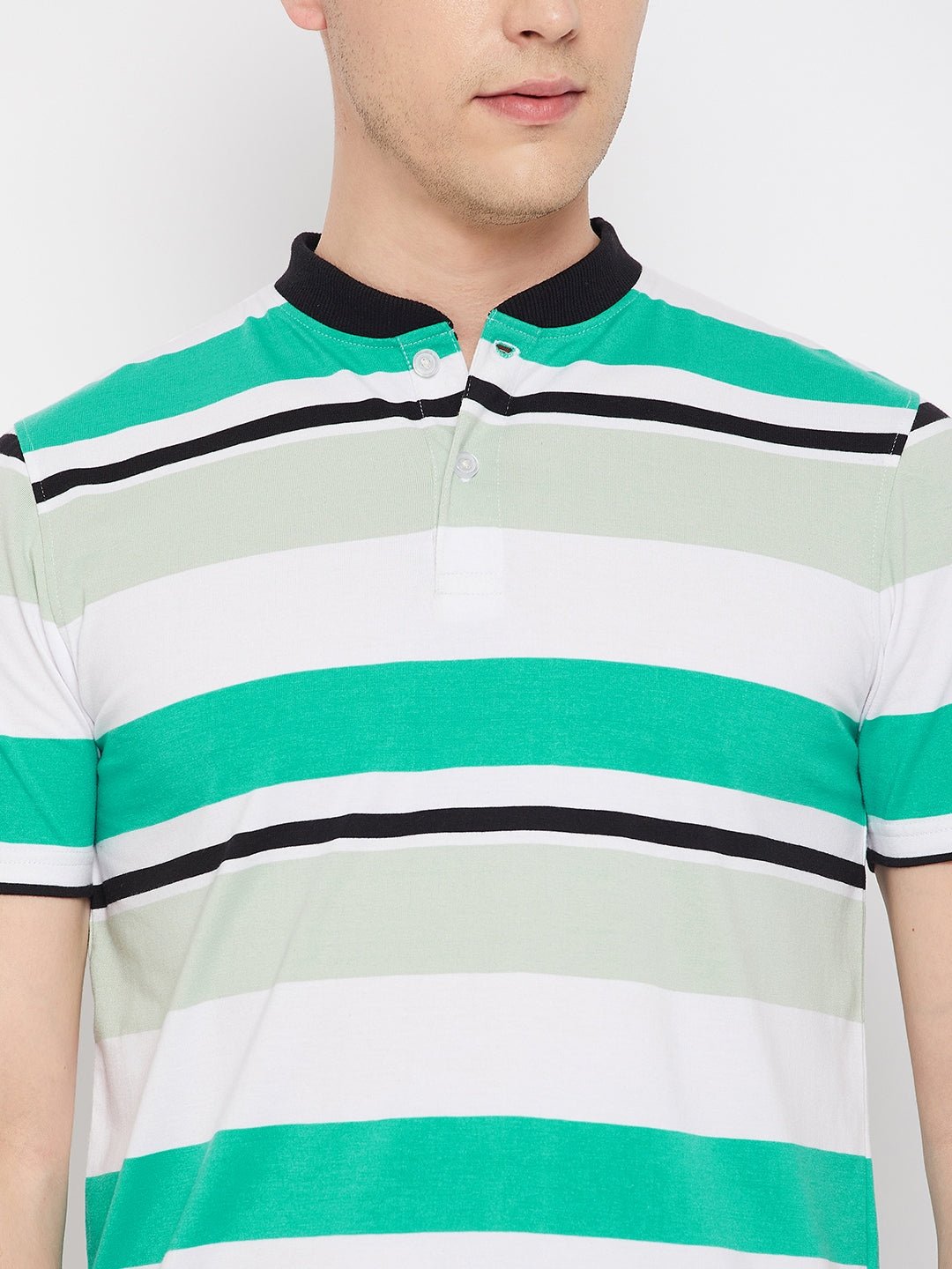 Green Henley T-Shirt - clubyork