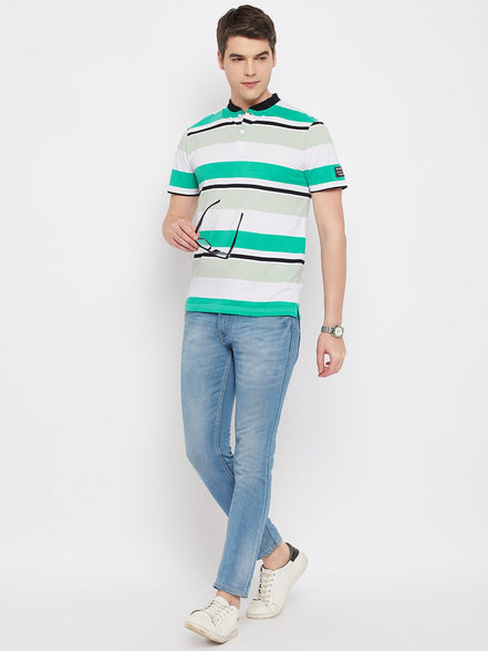 Green Henley T-Shirt - clubyork