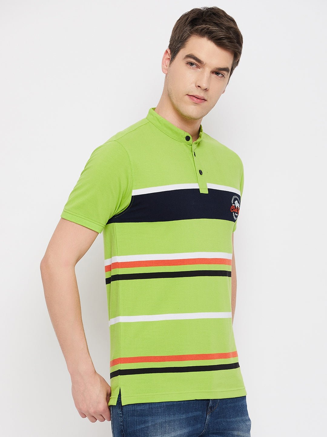 Green Henley T-Shirt - clubyork