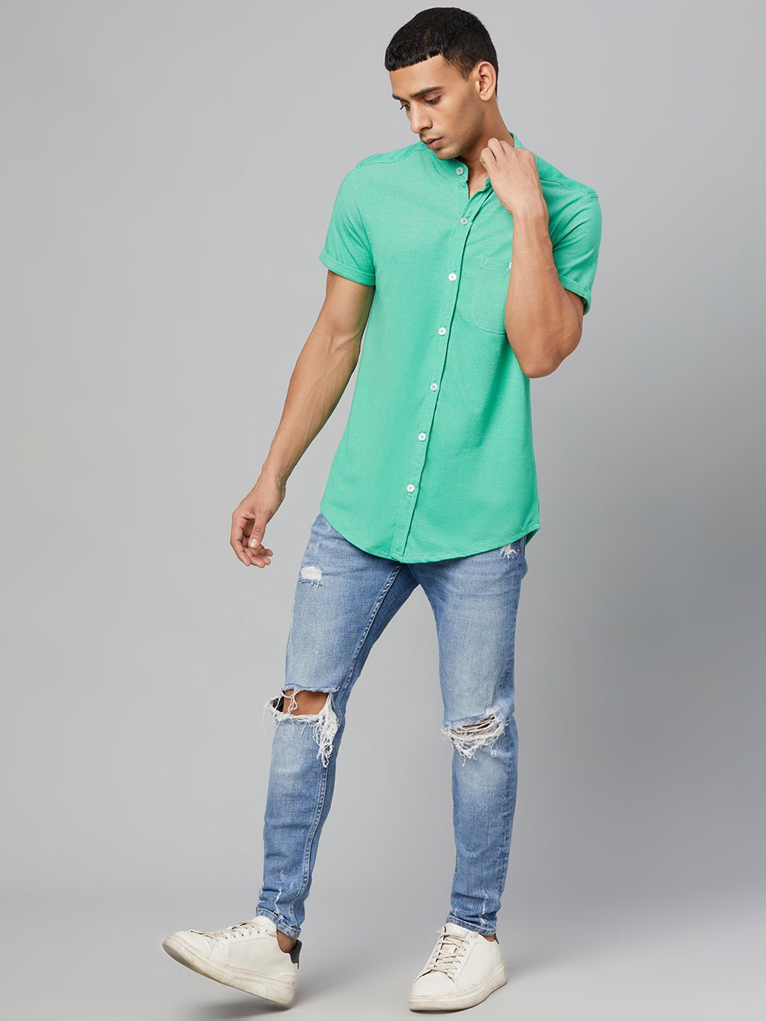 Green Knitted Shirt - clubyork