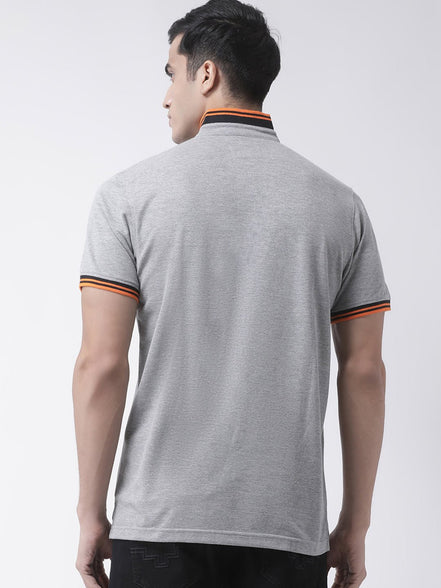Grey Henley Neck T-shirt - clubyork