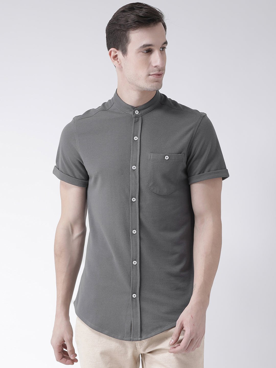 Grey Knitted Shirt - clubyork