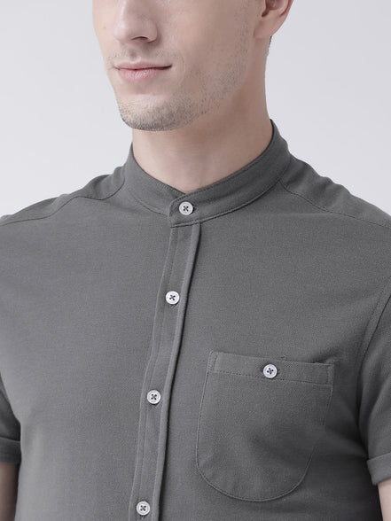 Grey Knitted Shirt - clubyork