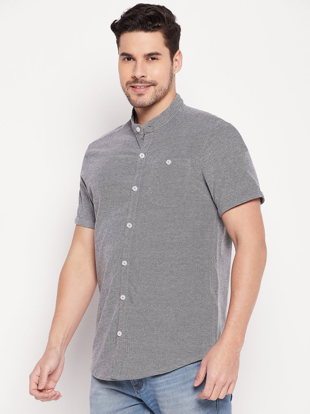 Grey Knitted Shirt - clubyork