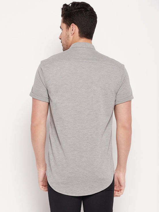 Grey Knitted Shirt - clubyork