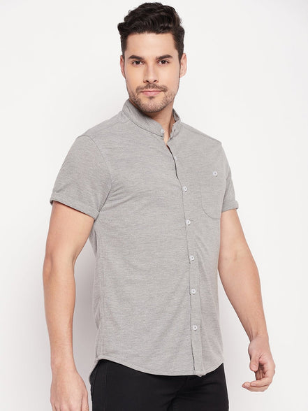 Grey Knitted Shirt - clubyork