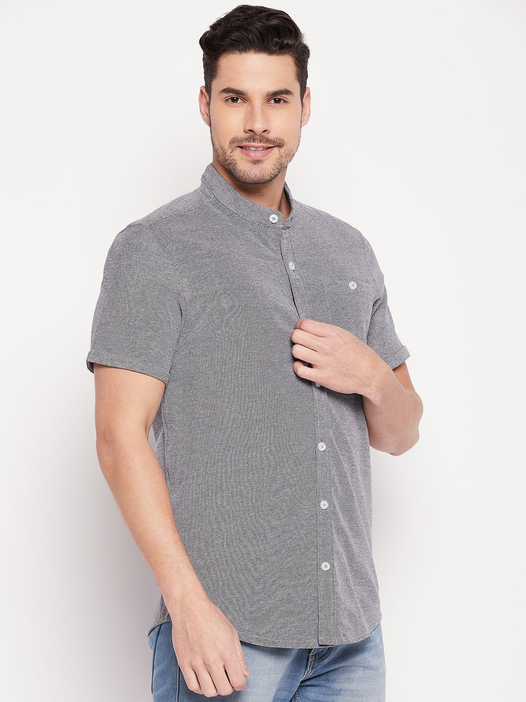Grey Knitted Shirt - clubyork