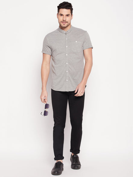 Grey Knitted Shirt - clubyork