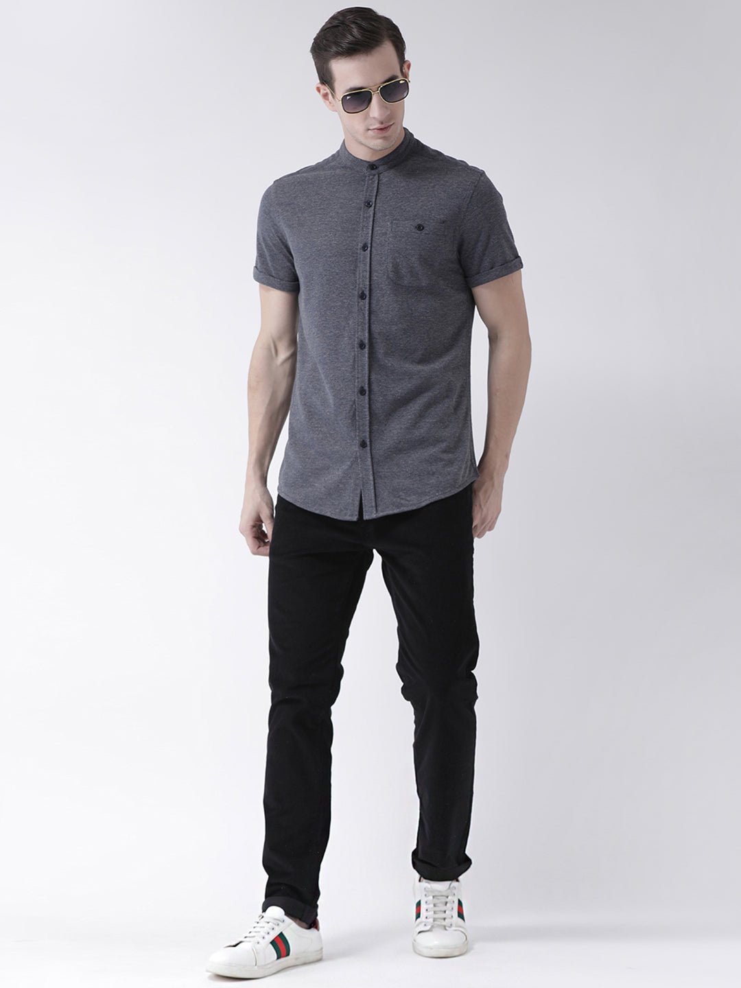 Grey Knitted Shirt - clubyork