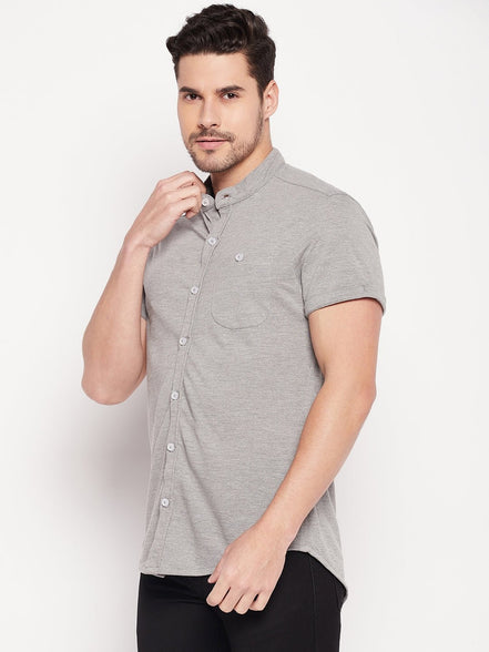 Grey Knitted Shirt - clubyork