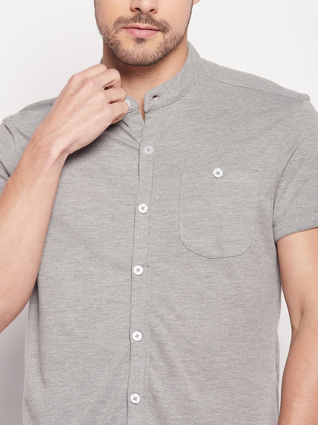 Grey Knitted Shirt - clubyork