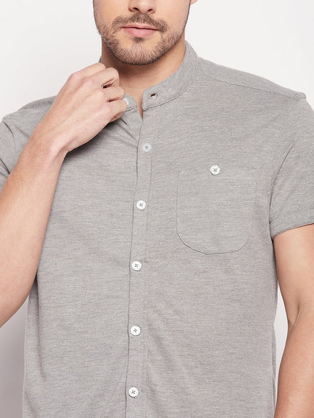 Grey Knitted Shirt - clubyork