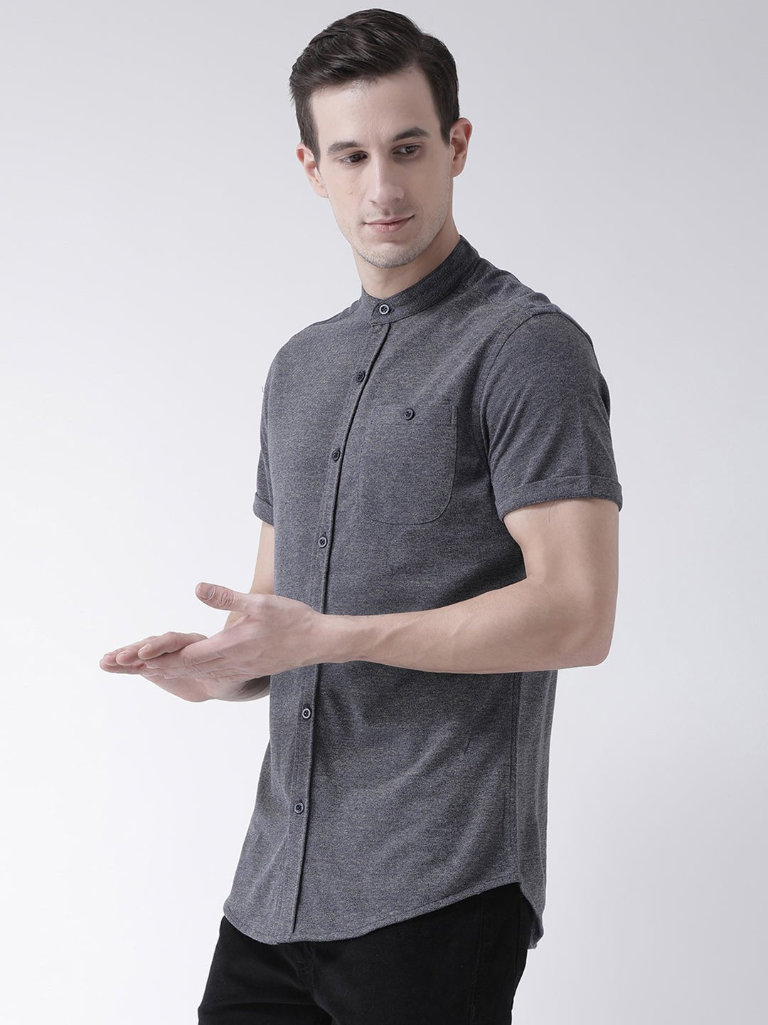Grey Knitted Shirt - clubyork
