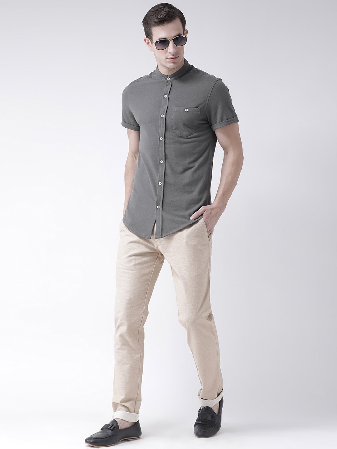Grey Knitted Shirt - clubyork