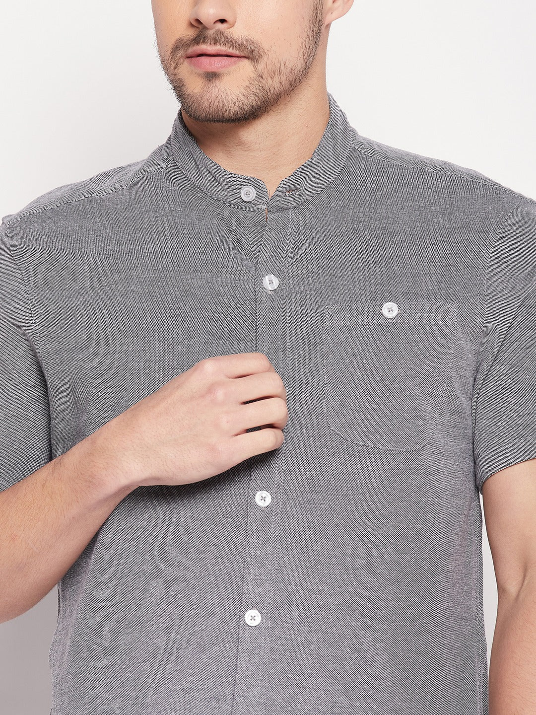 Grey Knitted Shirt - clubyork
