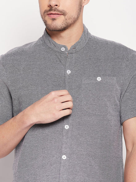 Grey Knitted Shirt - clubyork