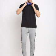 Grey Melange Trackpant - clubyork