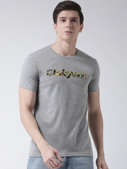 Grey Round Neck T-shirt - clubyork