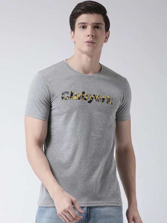 Grey Round Neck T-shirt - clubyork