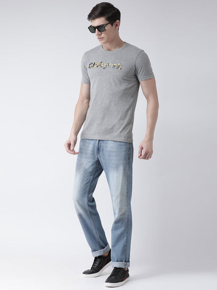 Grey Round Neck T-shirt - clubyork